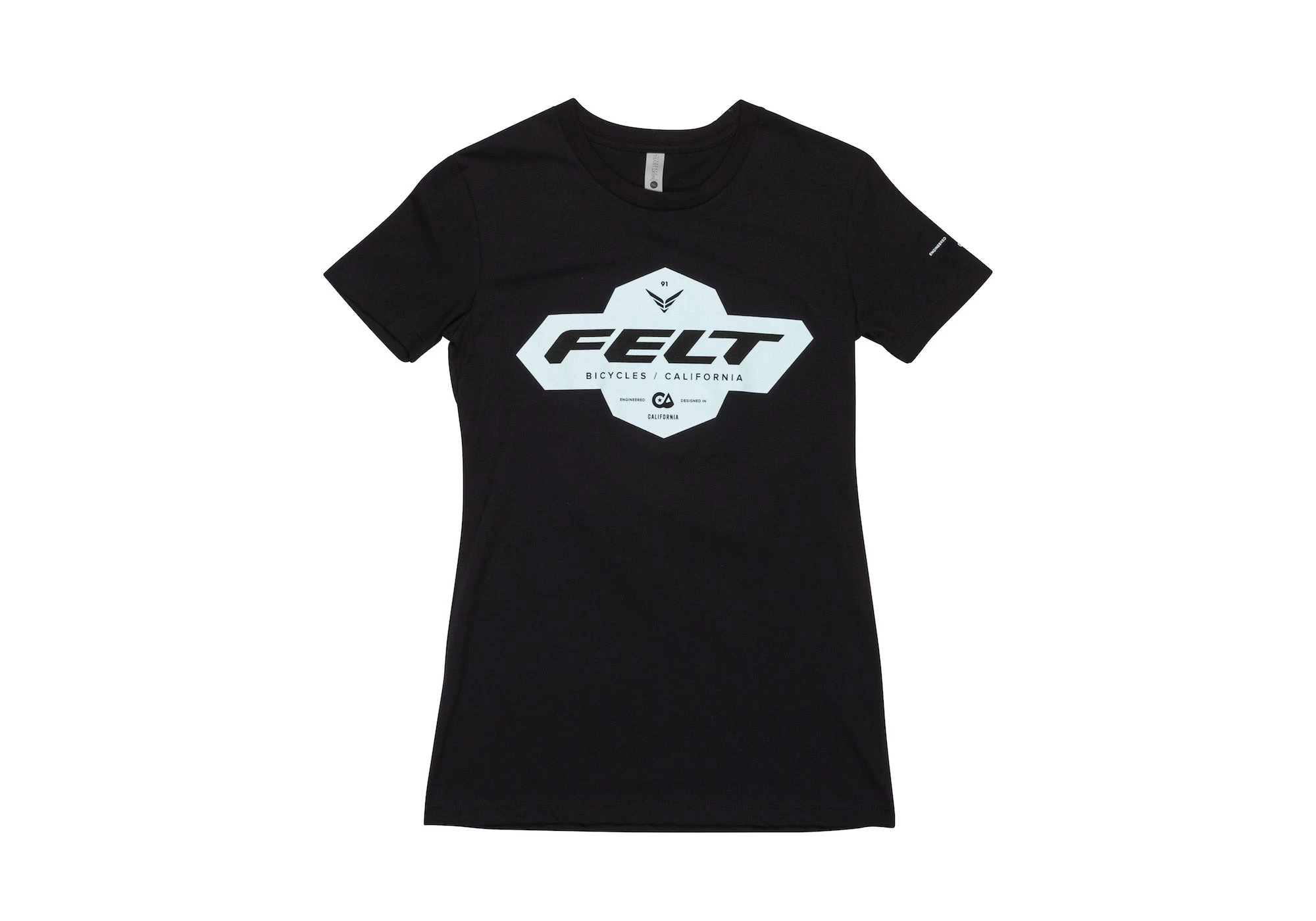 Felt Bicycles Felt Brand Black T-Shirt | Women's 1 Felt Bicycles Felt Brand Black T-Shirt | Women's