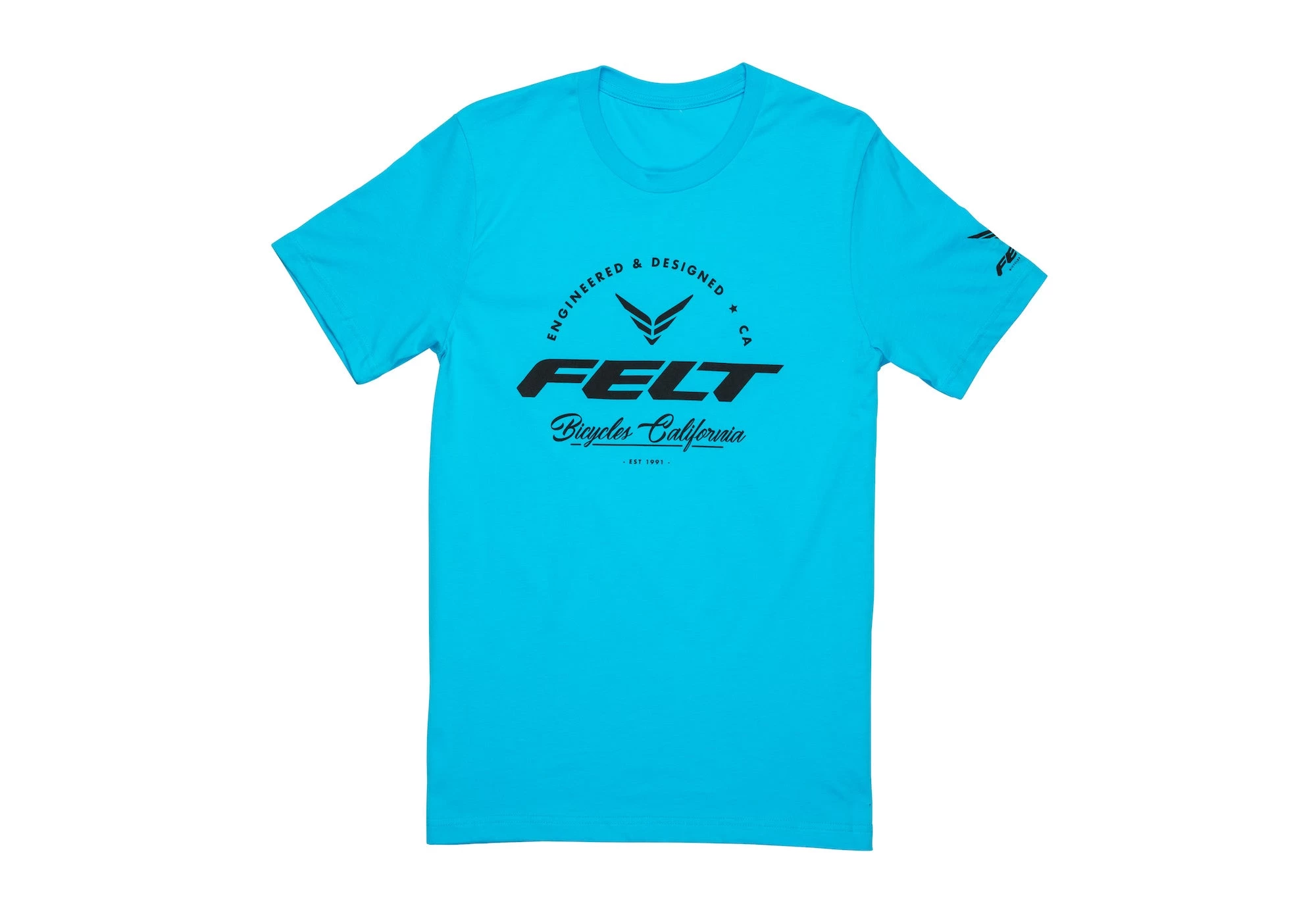 Felt Bicycles Classique Turquoise T-Shirt | Men's 1 Felt Bicycles Classique Turquoise T-Shirt | Men's