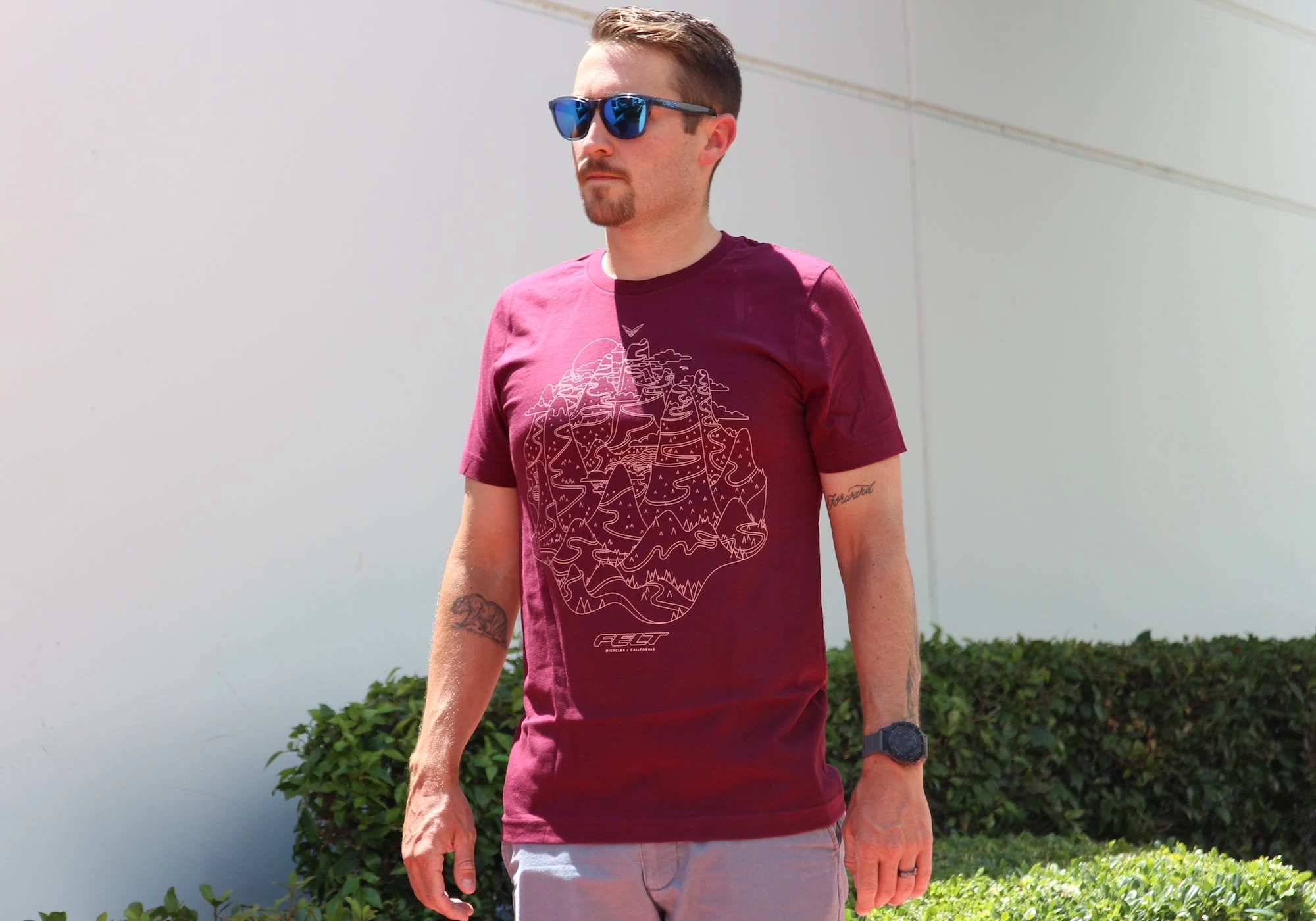 Felt Bicycles Fondo Maroon T-Shirt | Men's 2 Felt Bicycles Fondo Maroon T-Shirt | Men's - Image 2