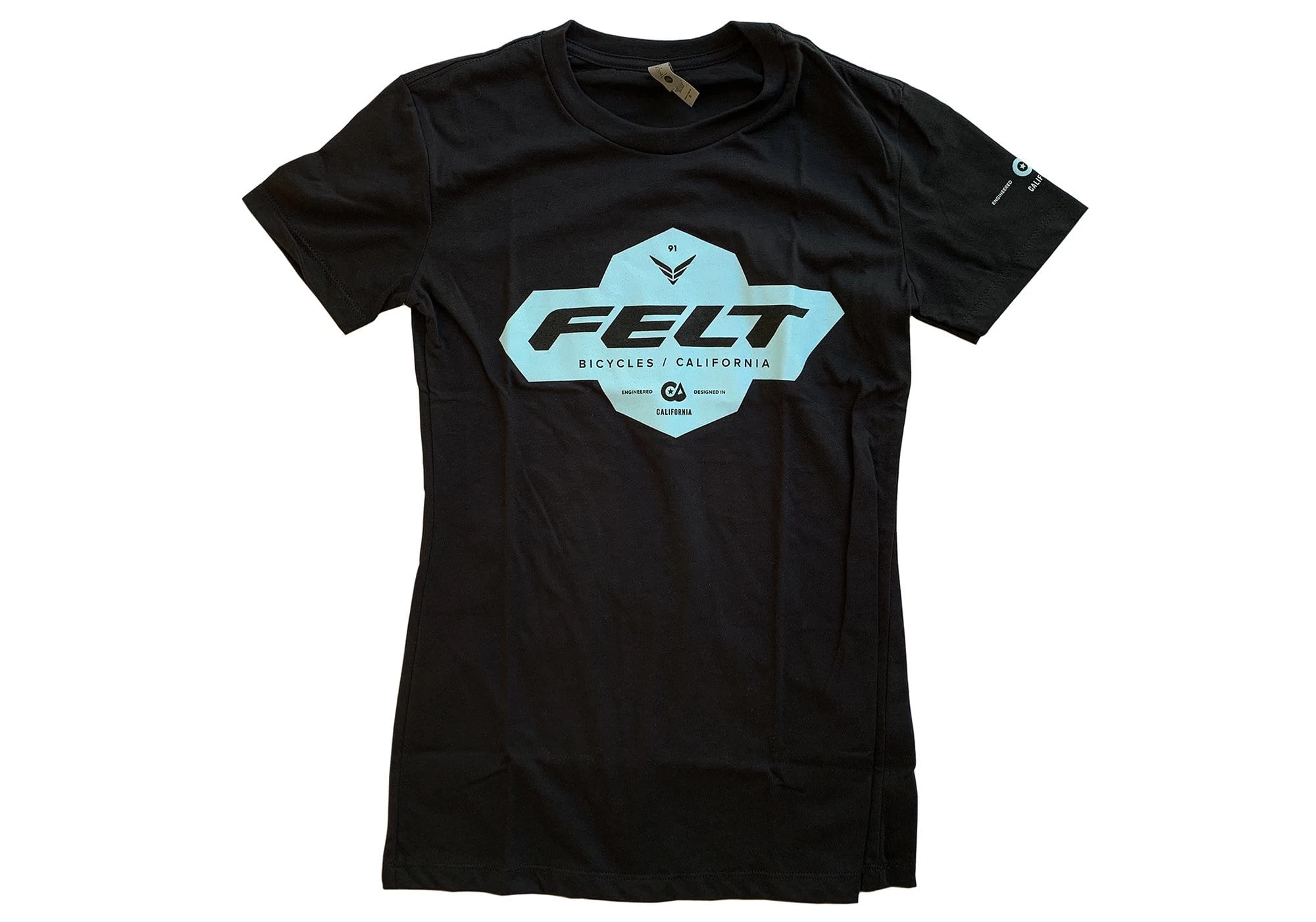 Felt Bicycles Felt Brand Black T-Shirt | Women's 2 Felt Bicycles Felt Brand Black T-Shirt | Women's - Image 2