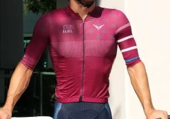 Felt Bicycles Felt Short-Sleeve Jersey Wine | Men's -Best Felt Bicycles burgandy jersey front