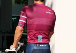 Felt Bicycles Felt Short-Sleeve Jersey Wine | Men's -Best Felt Bicycles burgandy jersey rear