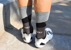 Felt Bicycles Felt 6" Socks - Black -Best Felt Bicycles grey sock 3