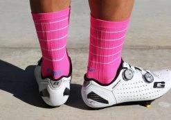 Felt Bicycles Felt 6" Socks - Hi-Vis Pink -Best Felt Bicycles pink sock 3